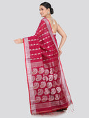 Pinkloom Women's Cotton Silk Saree With Unstitched Blouse Piece