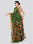 PinkLoom Women's Cotton Silk Saree With Unstitched Blouse Piece
