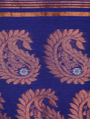 PinkLoom Women's Cotton Silk Saree With Unstitched Blouse Piece