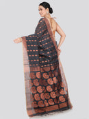 PinkLoom Women's Cotton Silk Saree With Unstitched Blouse Piece