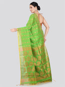 PinkLoom Women's Cotton Silk Saree With Unstitched Blouse Piece