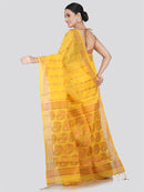 PinkLoom Women's Cotton Silk Saree With Unstitched Blouse Piece