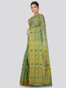 PinkLoom Women's Soft Cotton Jamdani Saree Without Blouse Piece