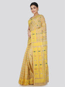 PinkLoom Women's Soft Cotton Jamdani Saree Without Blouse Piece