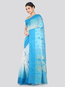 PinkLoom Women's Cotton Silk Saree With Unstitched Blouse Piece