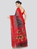 PinkLoom Women's Cotton Silk Saree With Unstitched Blouse Piece