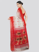 PinkLoom Women's Cotton Silk Saree With Unstitched Blouse Piece