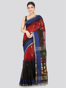 Pinkloom Women's Cotton Silk Saree With Unstitched Blouse Piece
