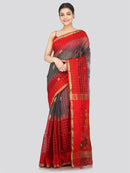 Pinkloom Women's Cotton Silk Saree With Unstitched Blouse Piece