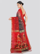 Pinkloom Women's Cotton Silk Saree With Unstitched Blouse Piece