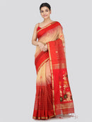 Pinkloom Women's Cotton Silk Saree With Unstitched Blouse Piece