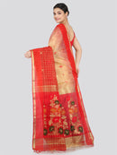 Pinkloom Women's Cotton Silk Saree With Unstitched Blouse Piece