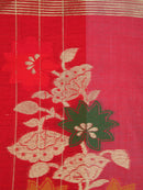 Pinkloom Women's Cotton Silk Saree With Unstitched Blouse Piece