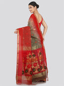 Pinkloom Women's Cotton Silk Saree With Unstitched Blouse Piece