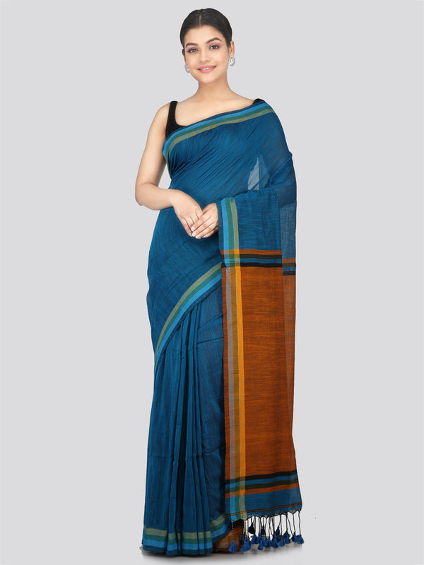 Pinkloom Women's Cotton Saree With Unstitched Blouse Piece