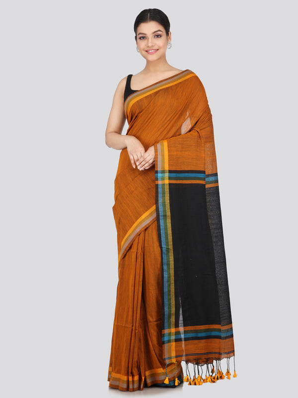 Pinkloom Women's Cotton Saree With Unstitched Blouse Piece