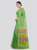 Pinkloom Women's Soft Cotton Jamdani Saree Without Blouse Piece