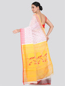 Pinkloom Women's Soft Cotton Jamdani Saree Without Blouse Piece