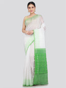 Pinkloom Women's Soft Cotton Jamdani Saree Without Blouse Piece