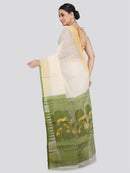 Pinkloom Women's Soft Cotton Jamdani Saree Without Blouse Piece