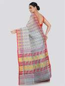 Pinkloom Women's Soft Cotton Jamdani Saree Without Blouse Piece