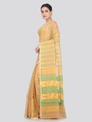 Pinkloom Women's Soft Cotton Jamdani Saree Without Blouse Piece