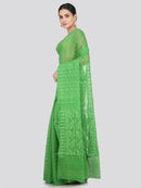 Pinkloom Women's Soft Cotton Jamdani Saree Without Blouse Piece