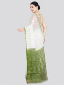 Pinkloom Women's Soft Cotton Jamdani Saree Without Blouse Piece