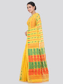 Pinkloom Women's Soft Cotton Jamdani Saree Without Blouse Piece