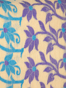 Pinkloom Women's Soft Cotton Jamdani Saree Without Blouse Piece