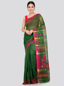 Pinkloom Women's Soft Cotton Jamdani Saree Without Blouse Piece