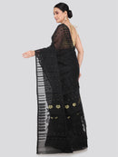 Pinkloom Women's Soft Cotton Jamdani Saree Without Blouse Piece