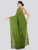 Pinkloom Women's Soft Cotton Jamdani Saree Without Blouse Piece