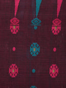 Pinkloom Women's Soft Cotton Jamdani Saree Without Blouse Piece