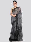 Pinkloom Women's Soft Cotton Jamdani Saree Without Blouse Piece