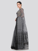 Pinkloom Women's Soft Cotton Jamdani Saree Without Blouse Piece