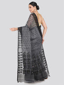 Pinkloom Women's Soft Cotton Jamdani Saree Without Blouse Piece