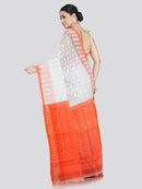 Pinkloom Women's Soft Cotton Jamdani Saree Without Blouse Piece