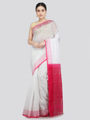 Pinkloom Women's Soft Cotton Jamdani Saree Without Blouse Piece