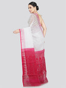 Pinkloom Women's Soft Cotton Jamdani Saree Without Blouse Piece