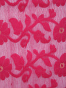 Pinkloom Women's Soft Cotton Jamdani Saree Without Blouse Piece