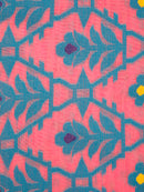 Pinkloom Women's Soft Cotton Jamdani Saree Without Blouse Piece