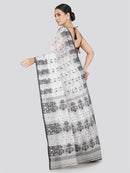 Pinkloom Women's Soft Cotton Jamdani Saree Without Blouse Piece