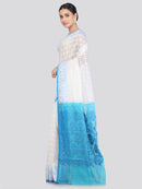 Pinkloom Women's Soft Cotton Jamdani Saree Without Blouse Piece