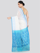 Pinkloom Women's Soft Cotton Jamdani Saree Without Blouse Piece