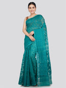 Pinkloom Women's Soft Cotton Jamdani Saree Without Blouse Piece