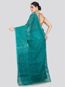 Pinkloom Women's Soft Cotton Jamdani Saree Without Blouse Piece