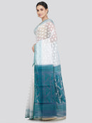 Pinkloom Women's Soft Cotton Jamdani Saree Without Blouse Piece