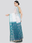 Pinkloom Women's Soft Cotton Jamdani Saree Without Blouse Piece