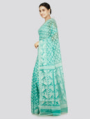 Pinkloom Women's Soft Cotton Jamdani Saree Without Blouse Piece